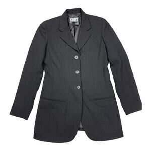 DKNY Black Women's Blazer Coat